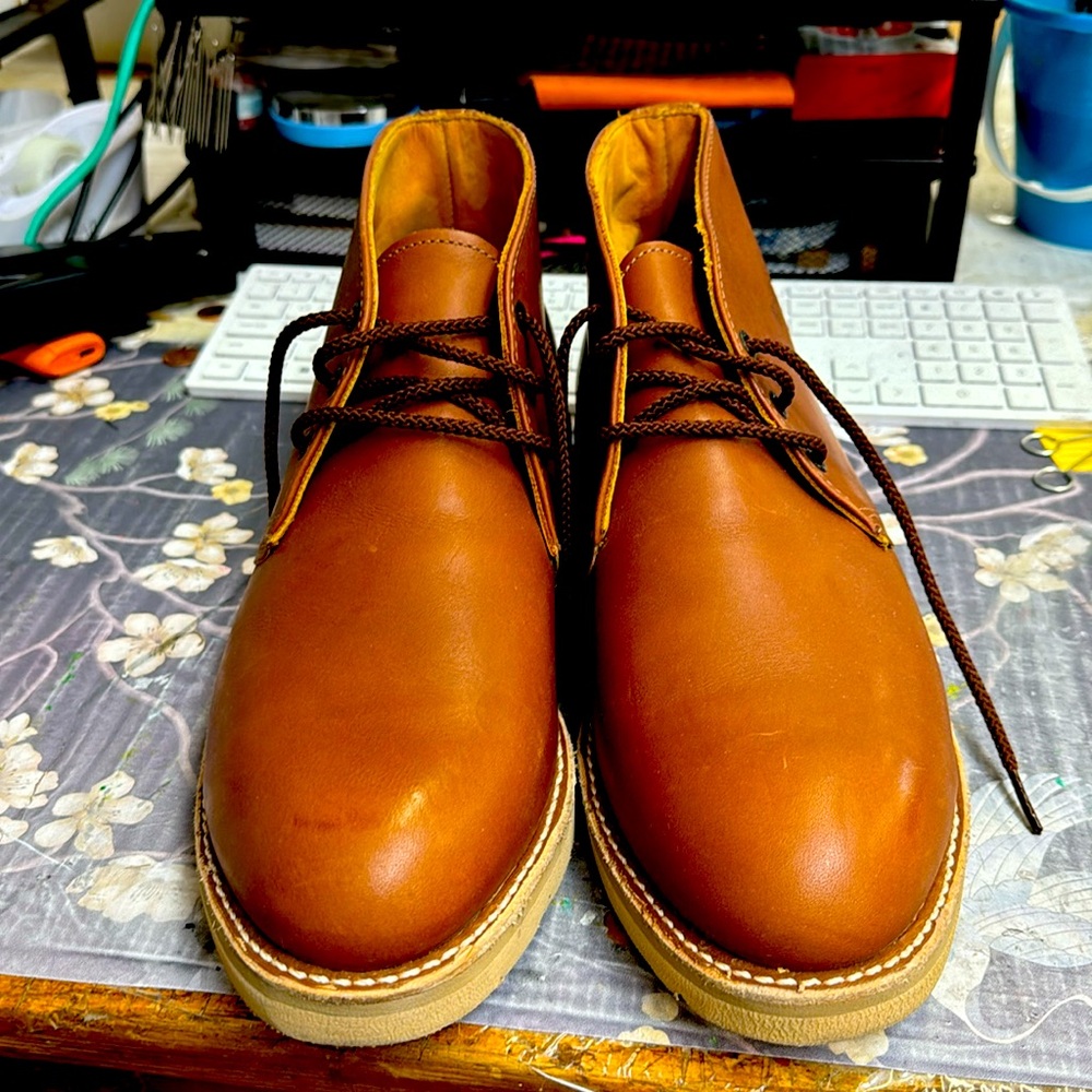 Red wing 595 brown leather boots 11.5D